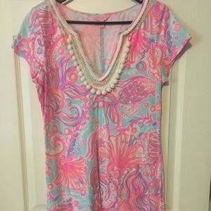 Lilly Pulitzer Harper Embellished T-Shirt Dress